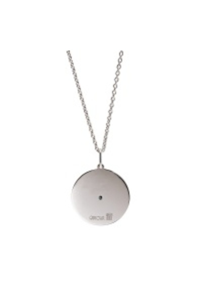 Camour Pendant with diamond, 15mm