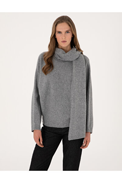 Pierre Cardin Gray Melange Oversize Sweater 50311855-Vr086