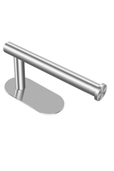 OEM Self-adhesive toilet paper holder, 16 x 6 cm, stainless steel, silver
