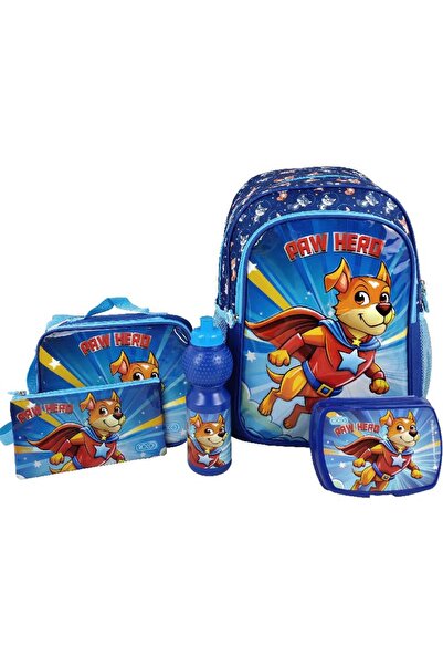 Roco حقيبة ظهر باو هيرو ٥ في ١ مع ملحق - مجموعة مدرسية للأطفال ١٦/١٧ بوصة