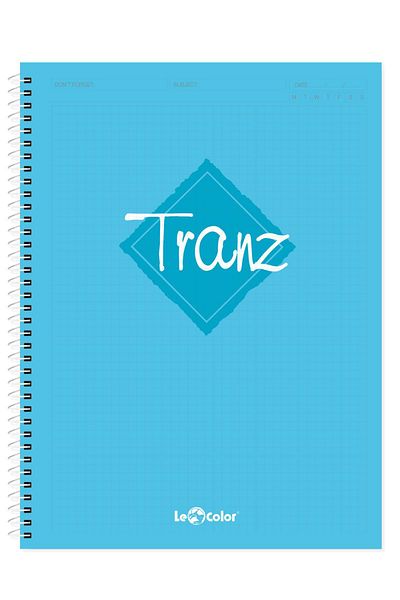 Le Color A4 Notebook Checkered Turquoise Tranz 200 Syf