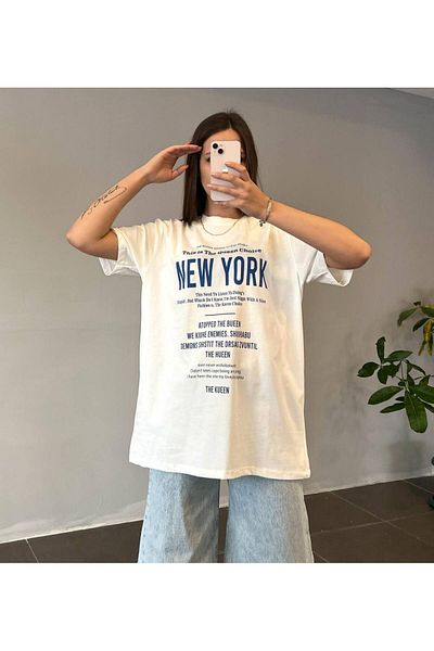My Blog Blue Printed T-Shirt