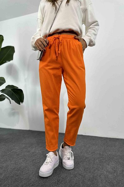 My Blog Orange Tassel Detailed Trousers