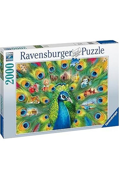OyuncaklarÜlkesi Ravensburger 2000 Piece Adult Premium Puzzle Jigsaw Puzzle Peacock 16567