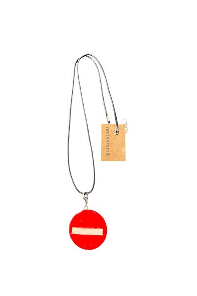 Neriseramik No Entry Necklace and Keychain