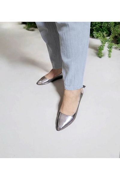 GokceKundura06 Women's Real Leather Back Open Tassel Design Home, Office Ballet Flats