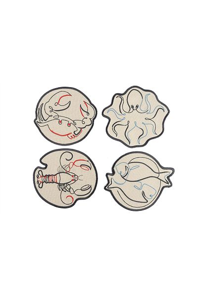 Mikasa Moor Poseidon 4-Piece Coasters