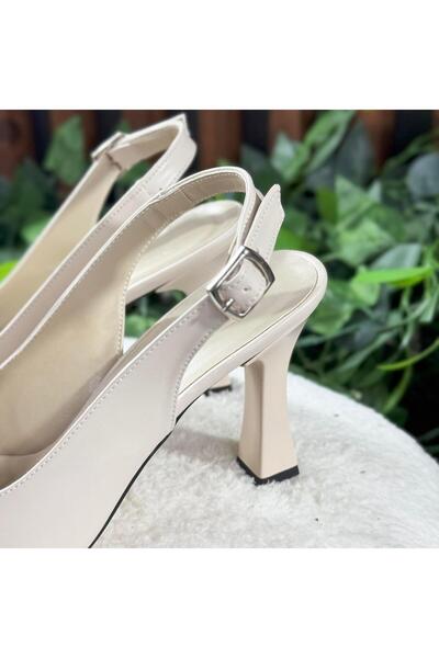 MEY Matt Stiletto Shoes with Back Tape M1162