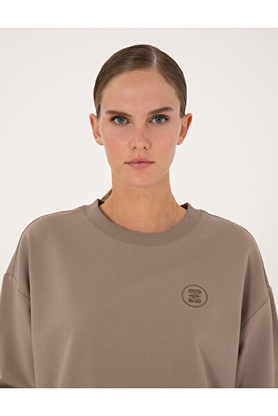 Pierre Cardin Vizon Oversize 2 İplik Sweatshirt 50314963-VR052