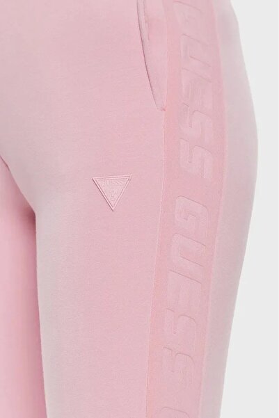 Guess Yan Logo Şeritli Jogger Pantolon V2YB18K7UW2
