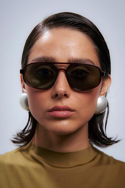 Bilge Karga Robert Brown Green Sunglasses