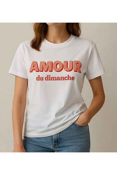 My Blog White Orange Printed T-Shirt