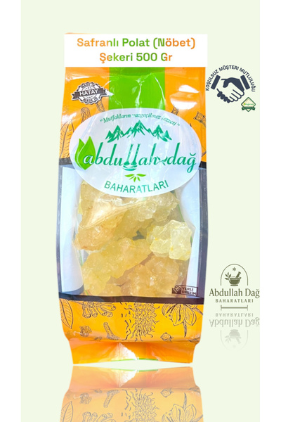 ABDULLAH DAĞ Hatay Yöresinden Safranlı Polat Şekeri Nöbet Şekeri Nebati Kaya ...