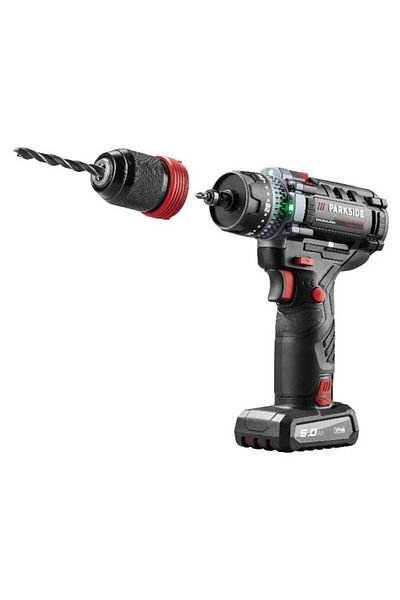 PARKSIDE PERFORMANCE®PPBSSA Smart screwdriver/drill with 12V/5Ah battery, 6A charger
