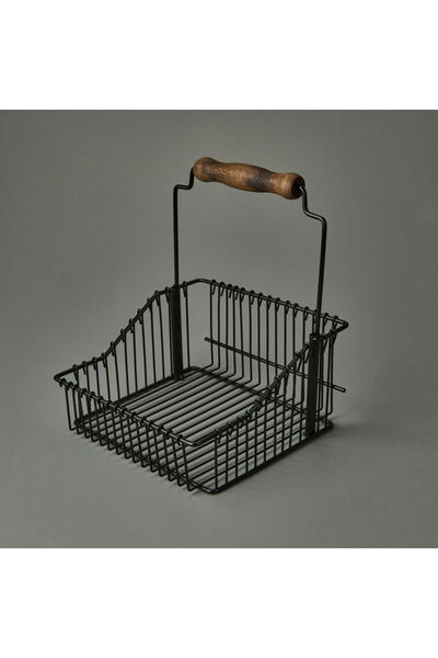 VİP AHMET Vip Ahmet Wire Basket - Black - 20 cm