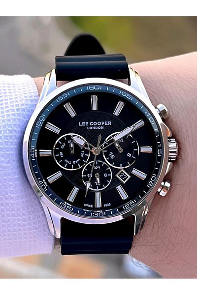 Lee Cooper 3 Atm Water Resistant Special Design Men's Wrist Watch Vs.Blkt.0501