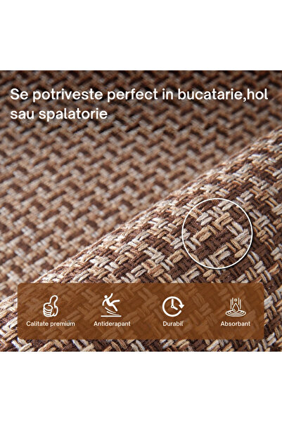 OEM Set of 2 Kitchen Rugs, Anti-Slip, Absorbent, Size 45x70 cm / 45x120 cm