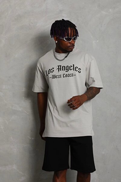 genel tedarik-tse Men's Printed T-Shirt Short Sleeve Crew Neck Ovarsize T-Shi...