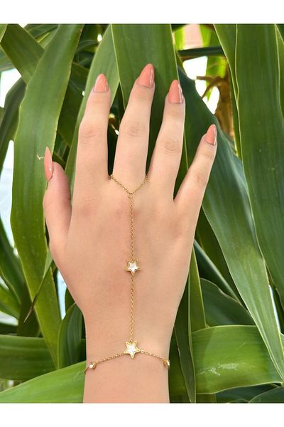 BY YASİN TOPÇU Pearl Star Hand Chain Steel
