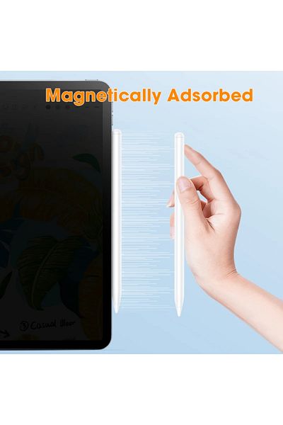 Al Riyan Smart Pen for iPad and Tablets | Magnetic Stylus, White