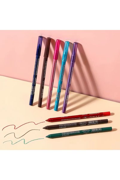 ROWENAROSE 12 Piece Model Ultra Oily Colored Eye Pencil