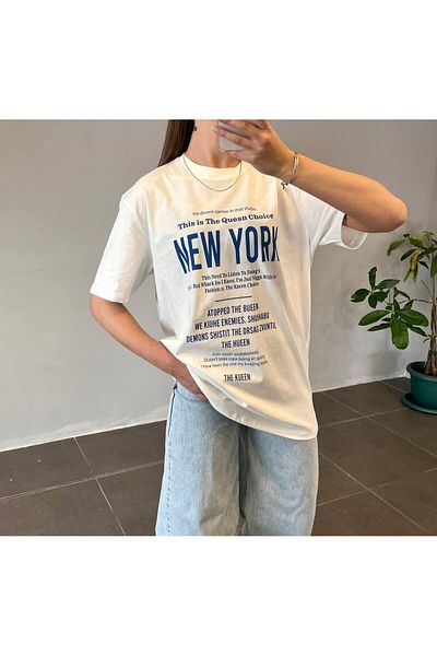My Blog Blue Printed T-Shirt