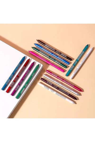 ROWENAROSE 12 Piece Model Ultra Oily Colored Eye Pencil