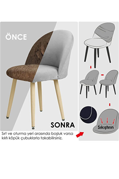 dyg home Sandalye Örtüsü Sandalye Kılıfı Oval Sandalye Kılıfı Chair Cover