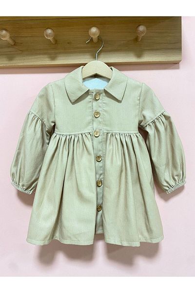 Cherrys Bebek Corduroy Baby Girl Dress