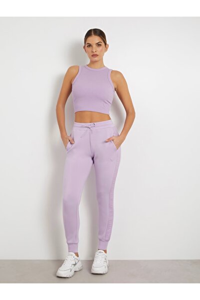 Guess Yan Logo Şeritli Jogger Pantolon V2YB18K7UW2