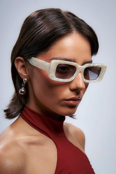 Bilge Karga Solvia White Black Sunglasses