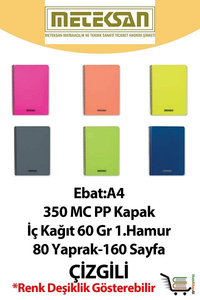 Meteksan كارينا 80 ورقة غطاء PP مخطط باستيل ميكس