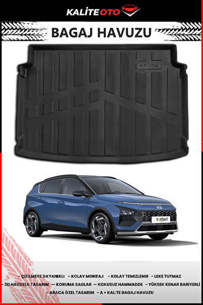 Hyundai Bayon 2025 Model 4D Araca Özel Bagaj Havuzu Paspası