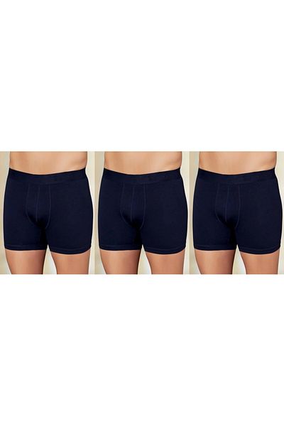 İki Yıldız Men's Lycra Cotton Combed Boxer 3 Pack 12020