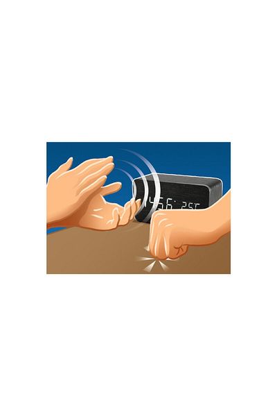 KlaussTech Ceas deșteptător digital cu LED