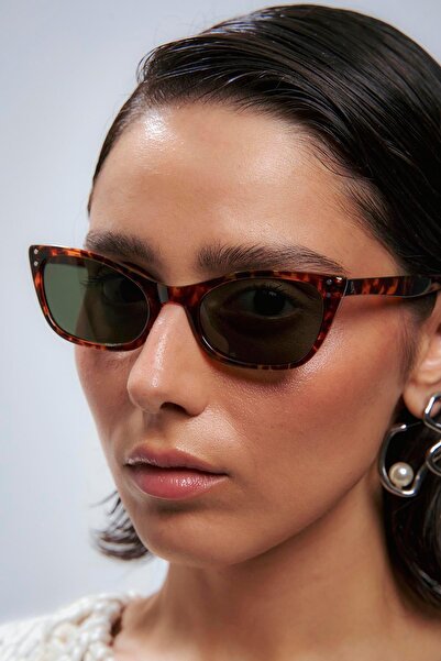 Bilge Karga Mavri Leopard Green Sunglasses
