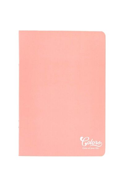 Meteksan Colors A5 Karton Kapaklı Defter, 80 Yaprak, Çizgili, Pembe (dolmakal...