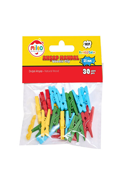 Generic Brand Mileo Wooden Peg 25mm Colored 1827