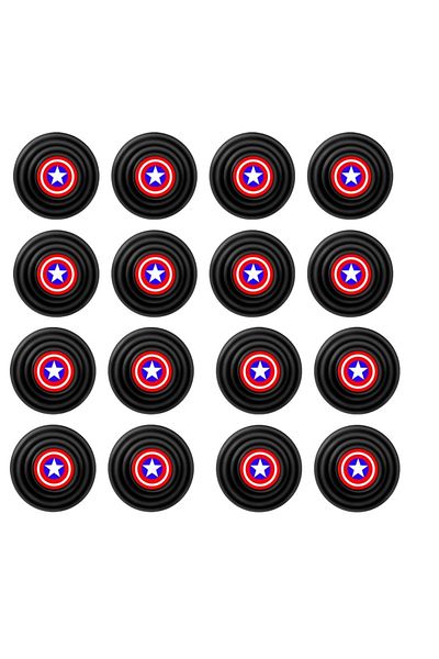 OEM Set 16 tampoane pentru portiera, d 2, 8 cm, silicon, multicolor