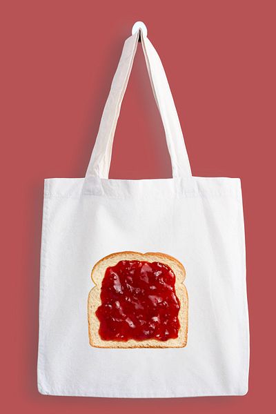designedfy Jam Bread Waterproof Printed Cloth Bag, Tote Bag