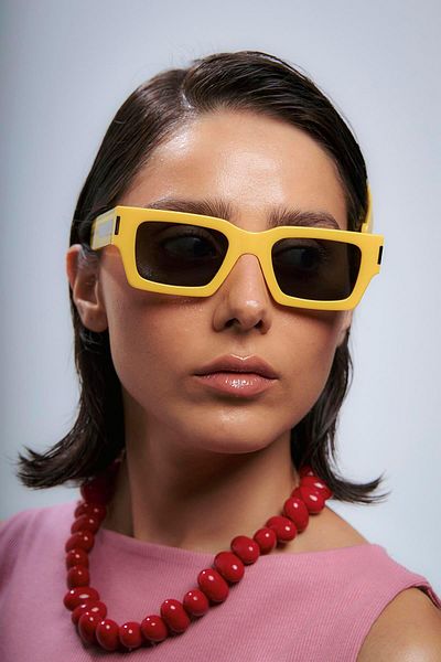 Bilge Karga Darlene Yellow Black Sunglasses