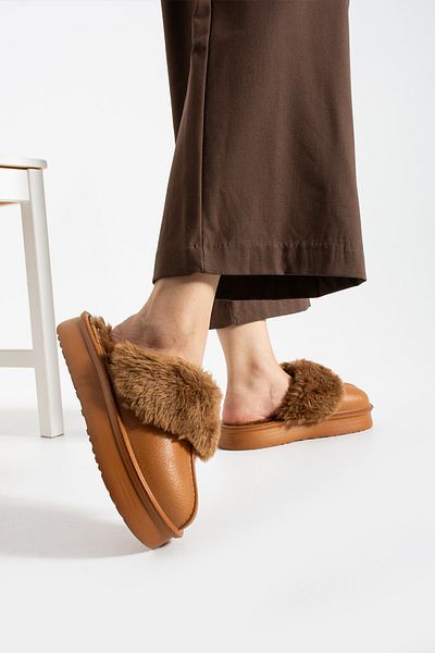 Friend & Trend Removable Inner Lining Fur High Sole Eva Winter Women's Slippers Ftpop25