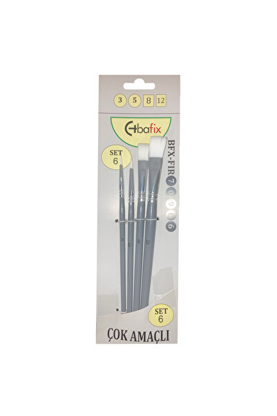 Bafix Brush Set Multi-Purpose Artist 4-Piece (3-5-8-12) Set-6 70906