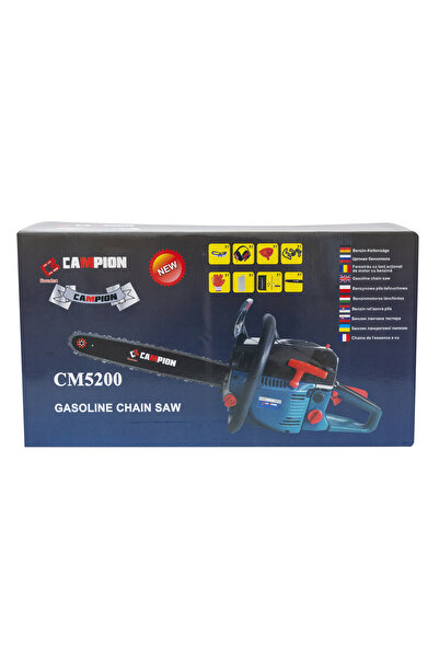 Campion CAMPIONDrujbă 5200, 52cc, 3.5CP, Model 2019 + Accesorii, Drujbă pe be...