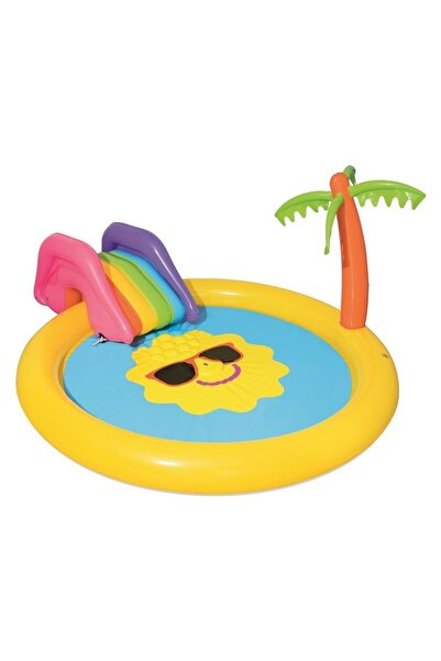 BESTWAY Plaj Oyuncak Havuz Kaydıraklı 237X201Cm Bw53071 (Karışık Renk 1 Adet)