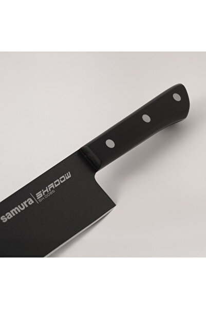 Samura shadow 2pcs stainless steel kitchen knives set with black nonstick coating