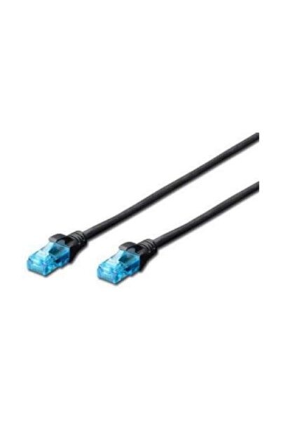 Digitus Cablu U/UTP Rj45 Digitus, Cat.5e, 3m, Awg 26/7, PVC, Negru