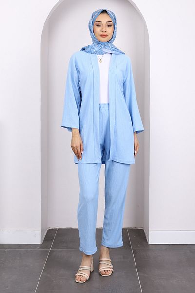 İmajButik Σετ παντελονιών μπλε Bürümcük Kimono