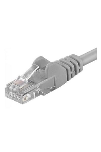 PremiumCord Cablu Patchcord UTP RJ45-RJ45 Categoria 6, 2m, gri, cupru integral, 26AWG