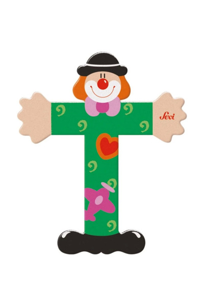 NW NessiWorld نيسي وورلد المهرج الخشبي حرف T